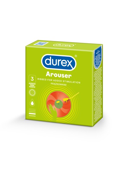 Prezerwatywy Lateksowe Z Prążkami Arouser 3 Szt. Durex