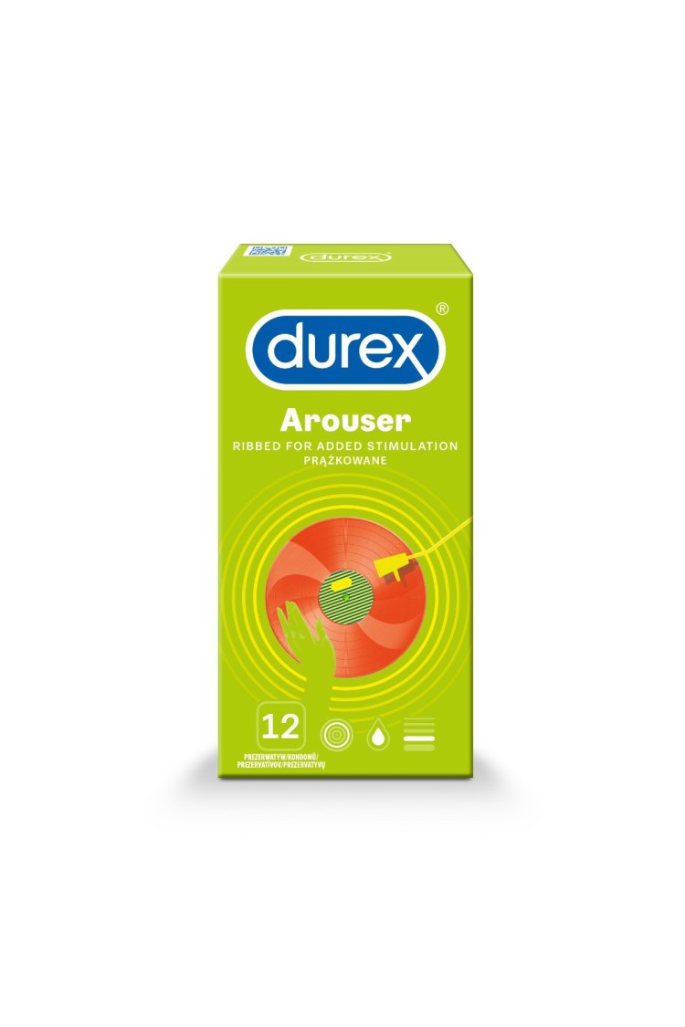 Prezerwatywy Lateksowe Z Prążkami Arouser 12 Szt. Durex