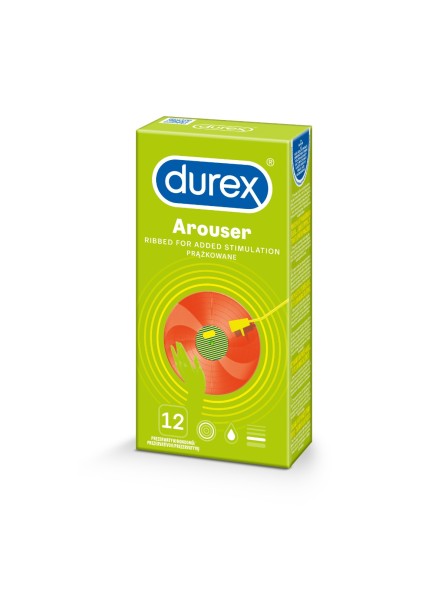 Prezerwatywy Lateksowe Z Prążkami Arouser 12 Szt. Durex