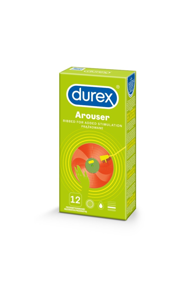 Prezerwatywy Lateksowe Z Prążkami Arouser 12 Szt. Durex