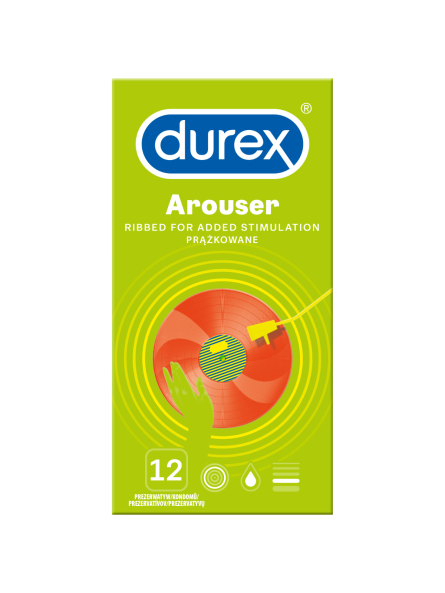 Prezerwatywy Lateksowe Z Prążkami Arouser 12 Szt. Durex