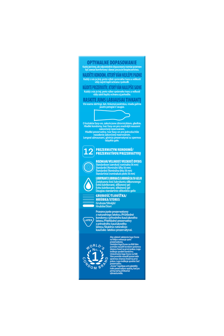 Prezerwatywy Lateksowe Grubsze Extra Safe 12 Szt. Durex