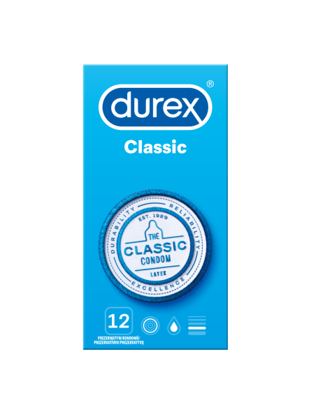 Prezerwatywy Lateksowe Classic 12 Szt Durex