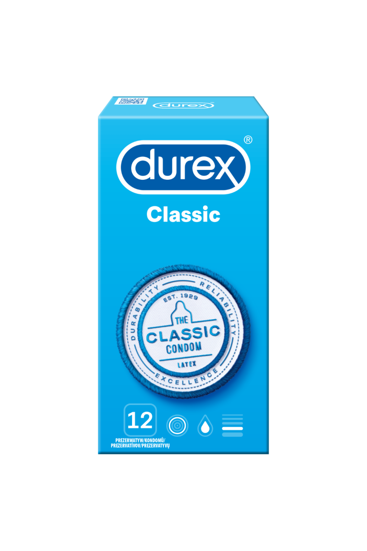 Prezerwatywy Lateksowe Classic 12 Szt Durex