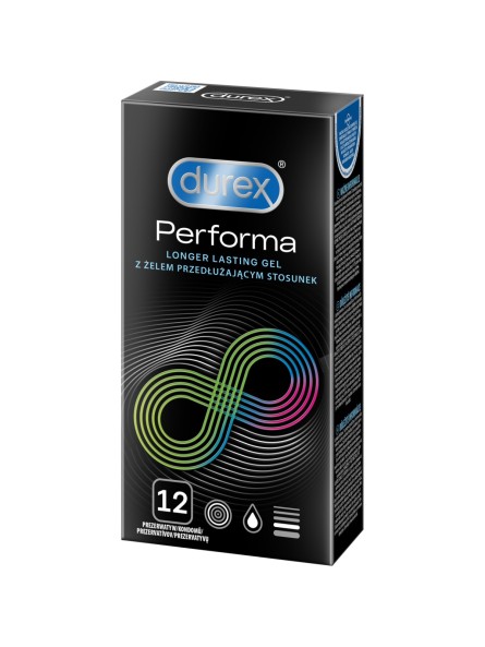 Prezerwatywy Lateksowe Przedłużające Stosunek Performa 12 Szt Durex