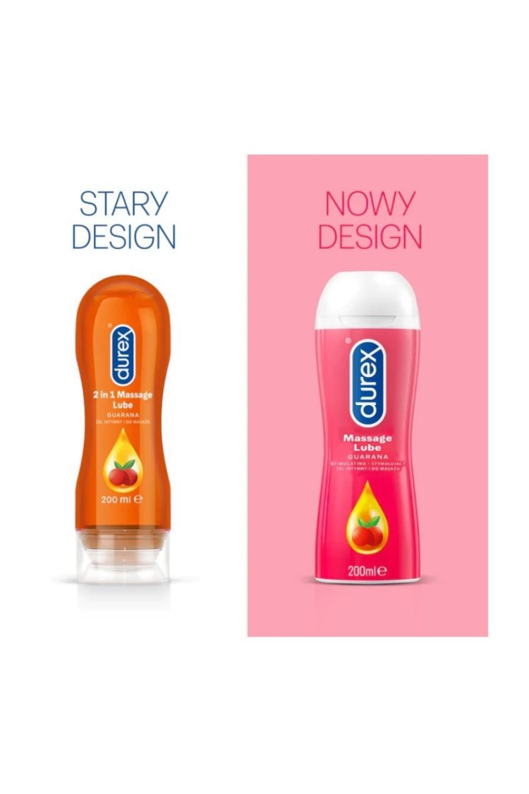 Żel Intymny I Do Masażu 2W1 Guarana Stymulujący 200Ml Durex