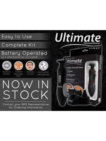 Ultimate Personal Shaver Men Golarka Do Męskich Miejsc Intymnych Czarna Swan