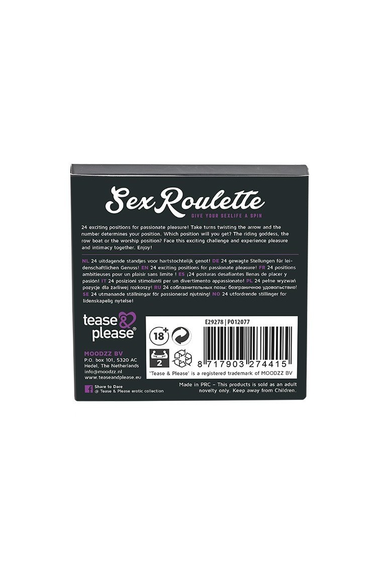 Gra Erotyczna Ruletka Sex Roulette Kamasutra Tease&Please
