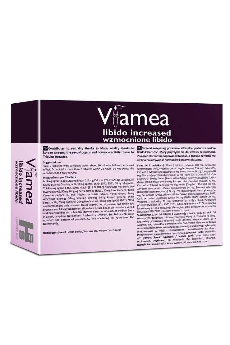Viamea Suplement Diety Zwiększający Libido 4Tabletki SHS