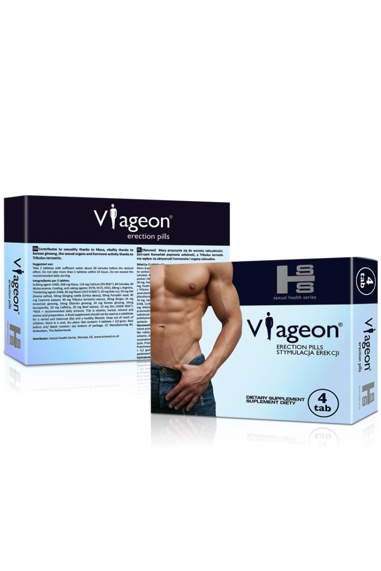 Viageon Suplement Diety Ułatwiający Erekcję 4Tabletki SHS