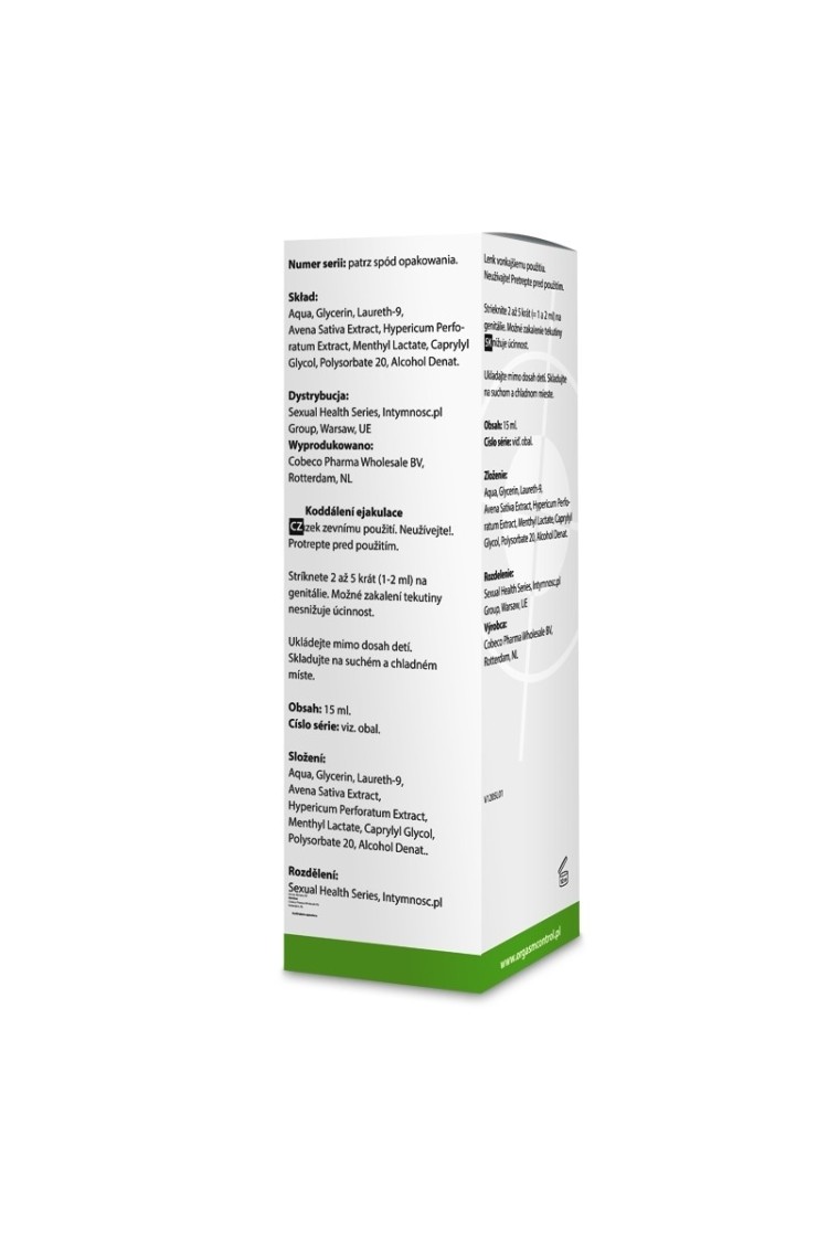 Orgasm Control Spray Spray Opóźniający Wytrysk 15Ml SHS