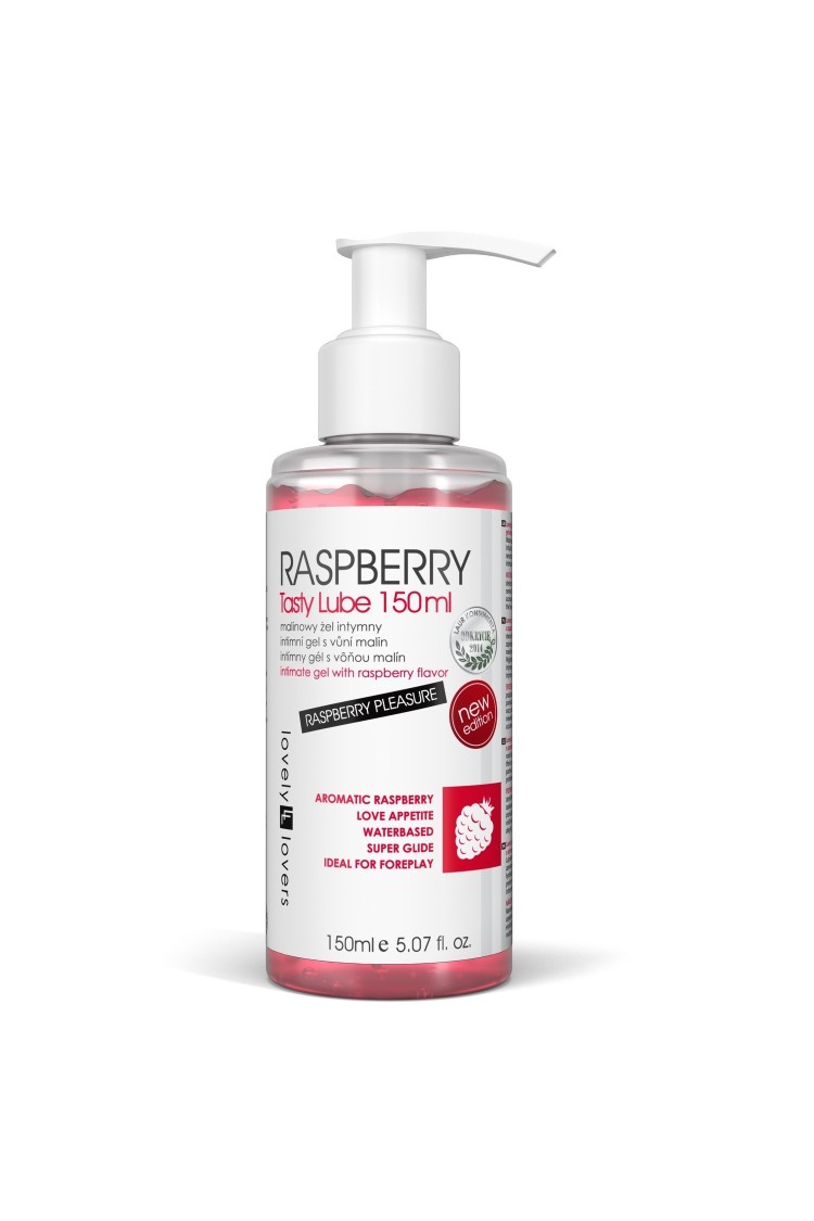Raspberry Tasty Lube Lubrykant Jadalny 150 Ml Lovely Lovers