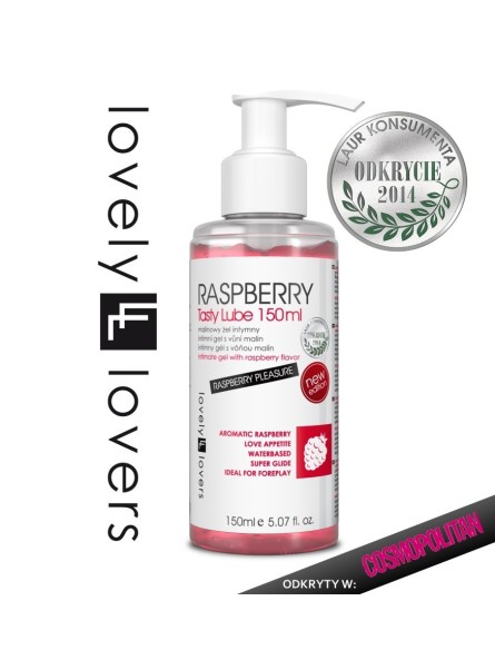 Raspberry Tasty Lube Lubrykant Jadalny 150 Ml Lovely Lovers