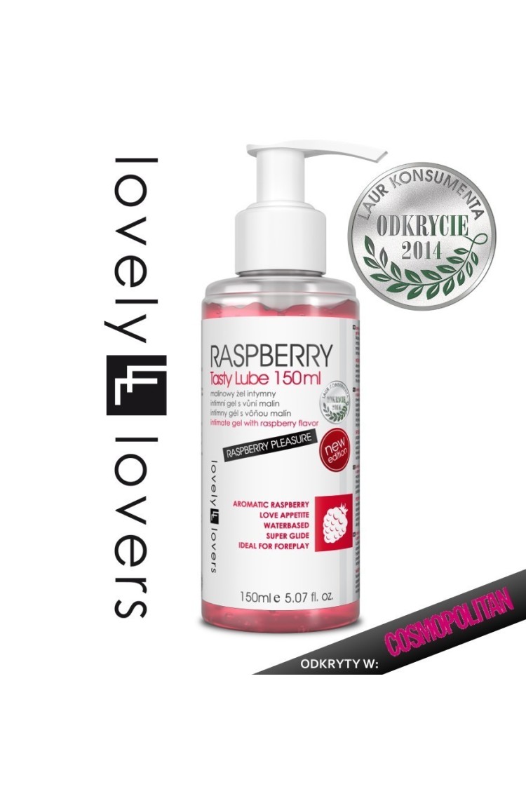 Raspberry Tasty Lube Lubrykant Jadalny 150 Ml Lovely Lovers