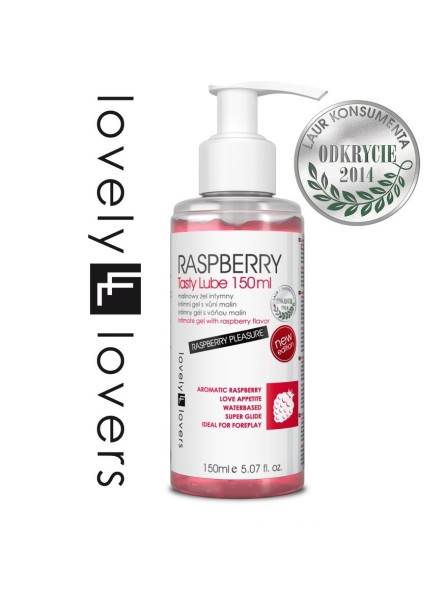 Raspberry Tasty Lube Lubrykant Jadalny 150 Ml Lovely Lovers