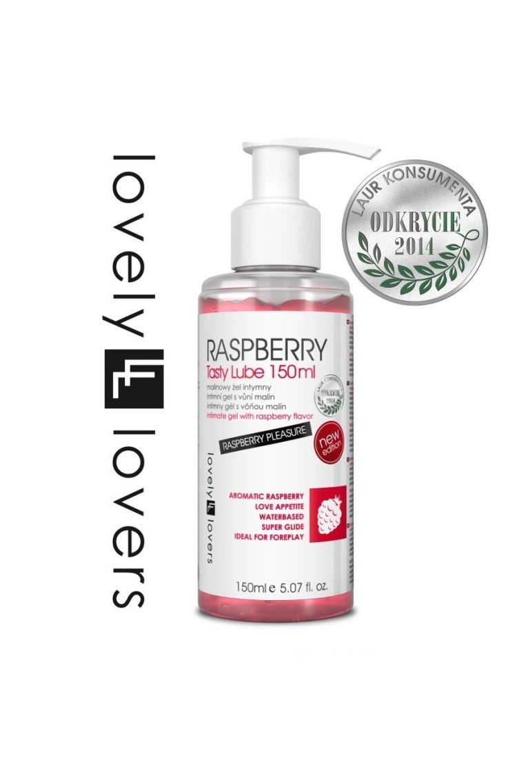 Raspberry Tasty Lube Lubrykant Jadalny 150 Ml Lovely Lovers