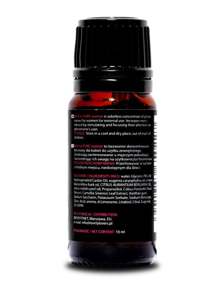 Feromony Damskie Bemine Pure For Woman 10 Ml Lovely Lovers