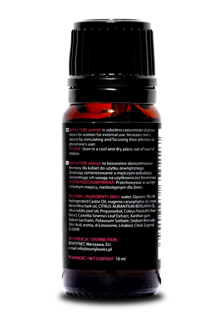 Feromony Damskie Bemine Pure For Woman 10 Ml Lovely Lovers