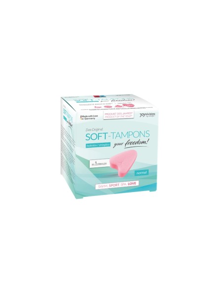 Tampony Bez Sznurka Soft Tampons Normal 3 Sztuki JoyDivision