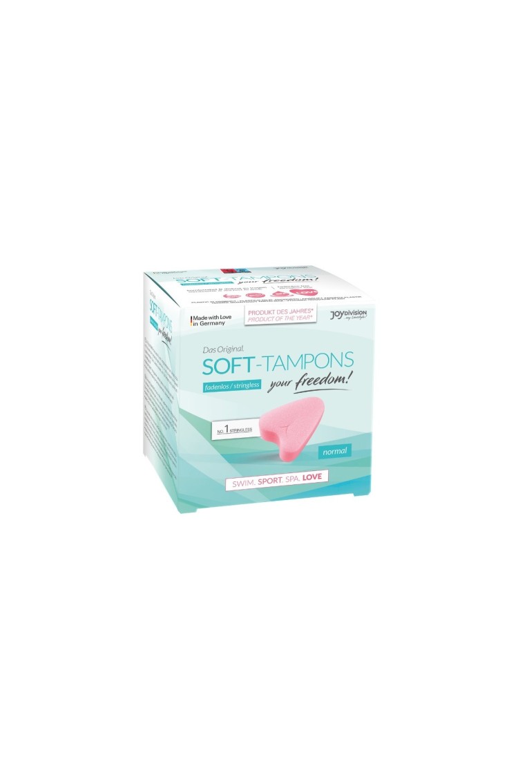 Tampony Bez Sznurka Soft Tampons Normal 3 Sztuki JoyDivision