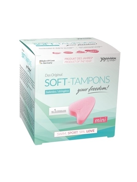 Soft Tampons Mini Tampony Bez Sznurka 3 Sztuki JoyDivision