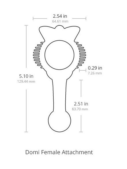 Nakładka Na Masażer Domi Female Attachment Lovense