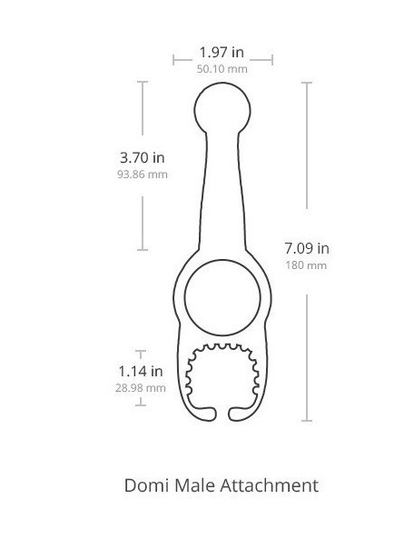 Nakładka Na Masażer Domi Male Attachment Lovense