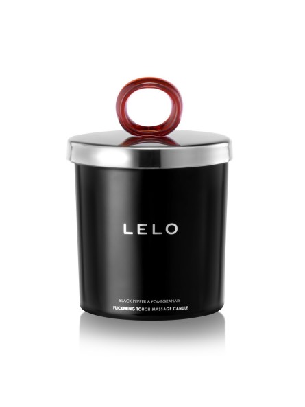 Świeczka Do Masażu O Zapachu Czarnego Pieprzu I Granatu Flickering Touch Massage Candle Black Pepper & Pomegranate 150G Lelo