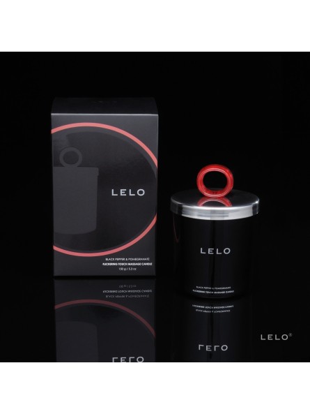 Świeczka Do Masażu O Zapachu Czarnego Pieprzu I Granatu Flickering Touch Massage Candle Black Pepper & Pomegranate 150G Lelo
