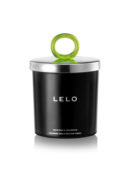 Świeczka Do Masażu O Zapachu Gruszki I Drzewa Cedrowego Flickering Touch Massage Candle Snow Pear & Cedarwood 150G Lelo