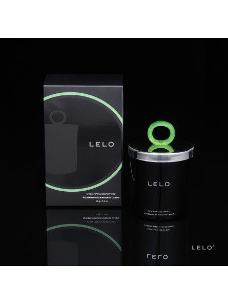 Świeczka Do Masażu O Zapachu Gruszki I Drzewa Cedrowego Flickering Touch Massage Candle Snow Pear & Cedarwood 150G Lelo