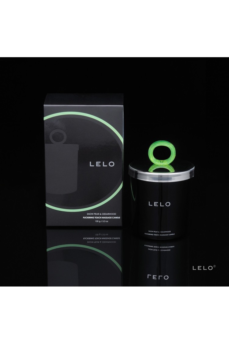 Świeczka Do Masażu O Zapachu Gruszki I Drzewa Cedrowego Flickering Touch Massage Candle Snow Pear & Cedarwood 150G Lelo