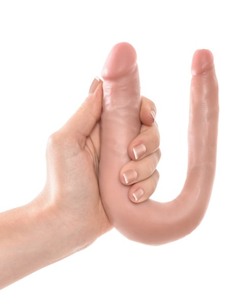 Podwójne Dilda Cieliste 34Cm U-Shaped Small Double Trouble King Cock