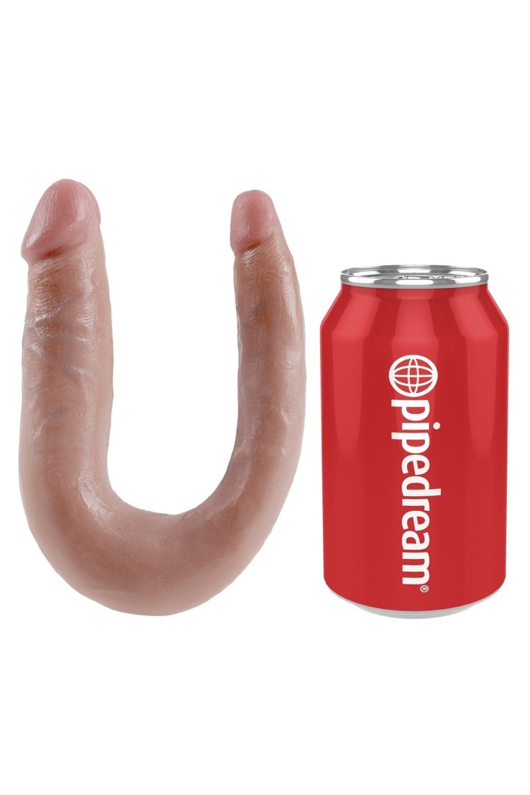 Podwójne Dilda Cieliste 34Cm U-Shaped Small Double Trouble King Cock