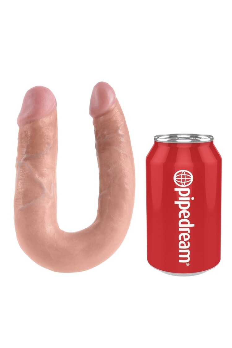 Podwójne Dilda Cieliste 35Cm U-Shaped Medium Double Trouble King Cock