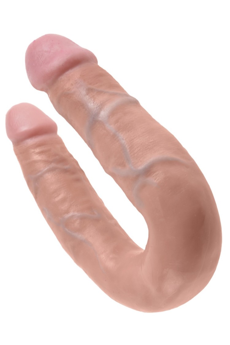 Podwójne Dilda Cieliste 35Cm U-Shaped Medium Double Trouble King Cock