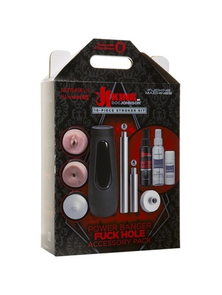 Zestaw Akcesoriów Do Seks Maszyny Kink Power Banger Fuck Hole Accessory Pack 10 Piece Kit Kink by DocJohnson