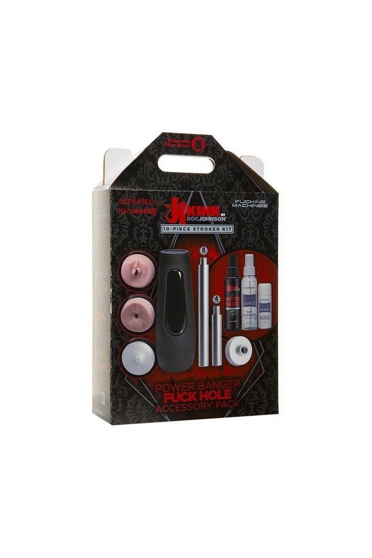 Zestaw Akcesoriów Do Seks Maszyny Kink Power Banger Fuck Hole Accessory Pack 10 Piece Kit Kink by DocJohnson