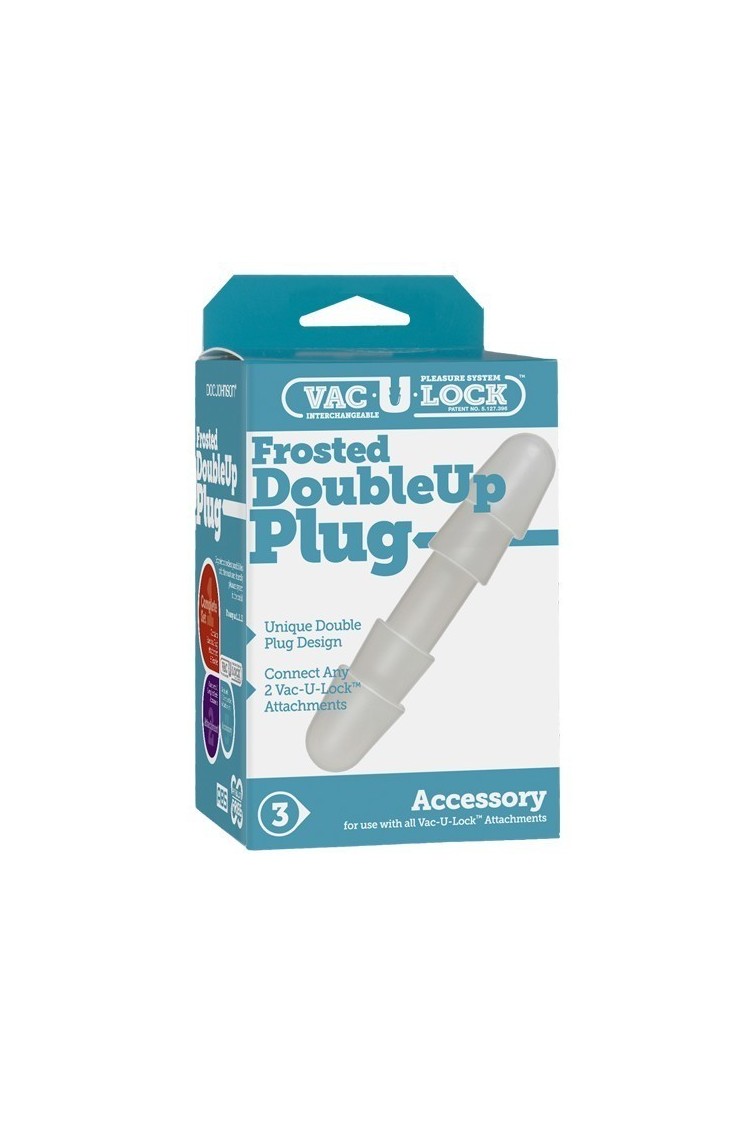 Uchwyt Do Stworzenia Dilda Dwustronnego Vac-U-Lock Frosted Double Up Plug Doc Johnson