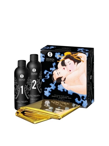 Zestaw Żeli Do Masażu O Zapachu Owoców Egzotycznych Exotic Fruits 2 X 250 Ml Shunga