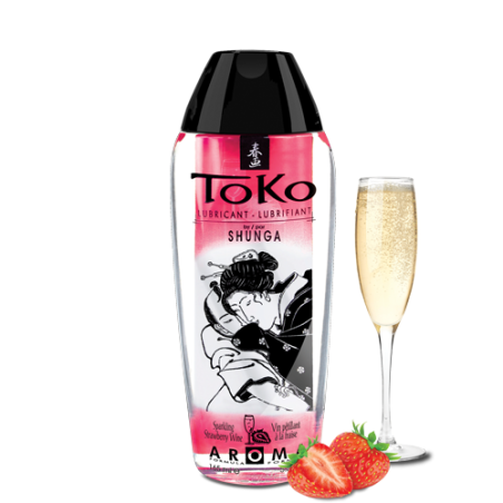 Jadalny Lubrykant O Smaku Szampana Z Truskawkami Toko Aroma Personal Lubricant Sparkling Strawberry Wine 165Ml Shunga