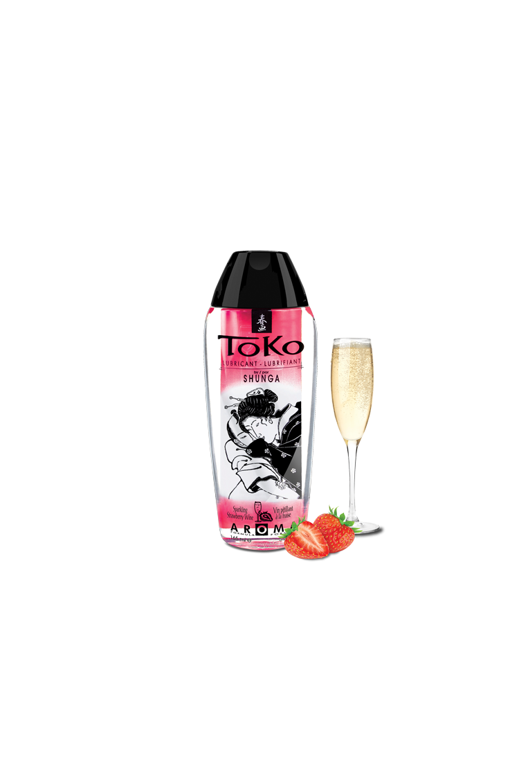 Jadalny Lubrykant O Smaku Szampana Z Truskawkami Toko Aroma Personal Lubricant Sparkling Strawberry Wine 165Ml Shunga