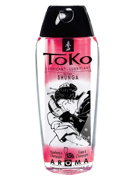 Jadalny Lubrykant O Smaku Szampana Z Truskawkami Toko Aroma Personal Lubricant Sparkling Strawberry Wine 165Ml Shunga