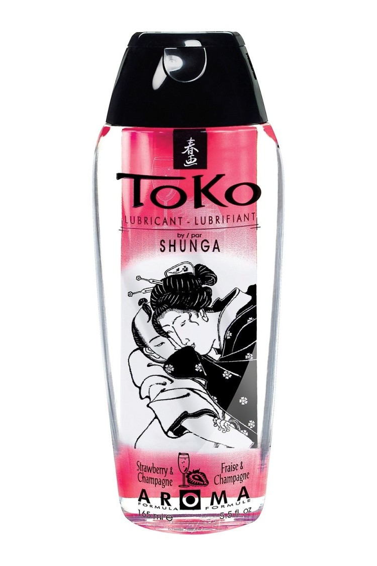 Jadalny Lubrykant O Smaku Szampana Z Truskawkami Toko Aroma Personal Lubricant Sparkling Strawberry Wine 165Ml Shunga