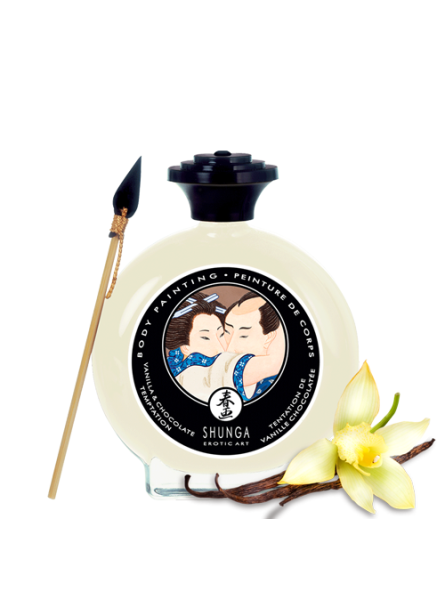 Jadalna Farbka Do Ciała O Smaku Waniliowo-Czekoladowym Body Painting Vanilla & Chocolate Temptation 100Ml Shunga