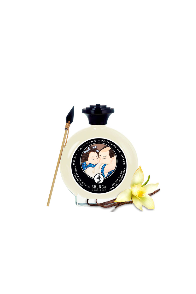 Jadalna Farbka Do Ciała O Smaku Waniliowo-Czekoladowym Body Painting Vanilla & Chocolate Temptation 100Ml Shunga