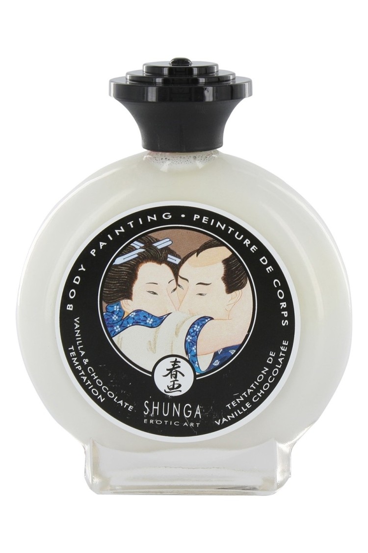 Jadalna Farbka Do Ciała O Smaku Waniliowo-Czekoladowym Body Painting Vanilla & Chocolate Temptation 100Ml Shunga
