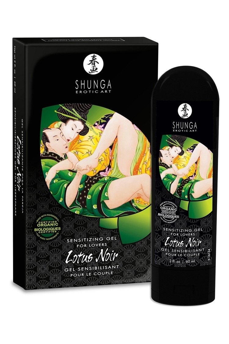 Organiczny Żel Stymulujący Dla Par Lotus Noir Sensitizing Gel For Lovers 60Ml Shunga