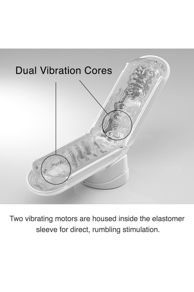 Masturbator Flip Zero Electronic Vibration White Tenga