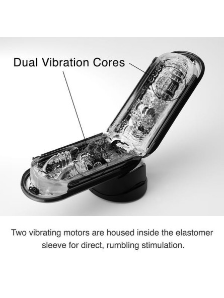 Masturbator Flip Zero Electronic Vibration Black Tenga